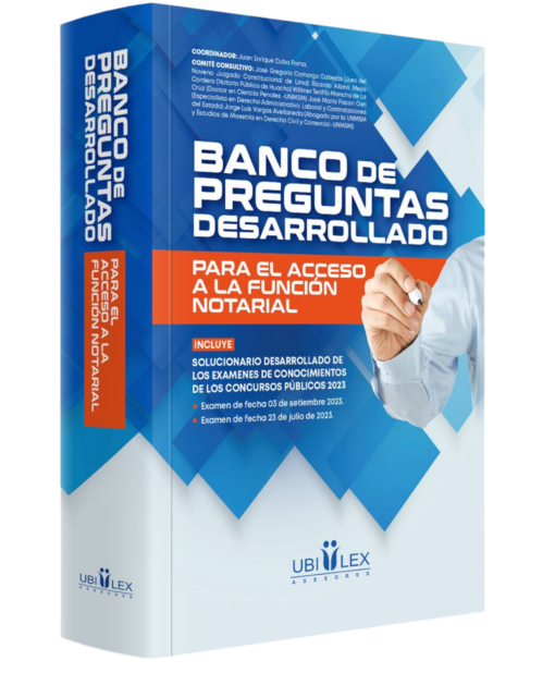 Banco de preguntas desarrollado para el acceso a la función notarial